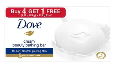 Dove Soap-5X125G Pack Buy 4 Get1Free