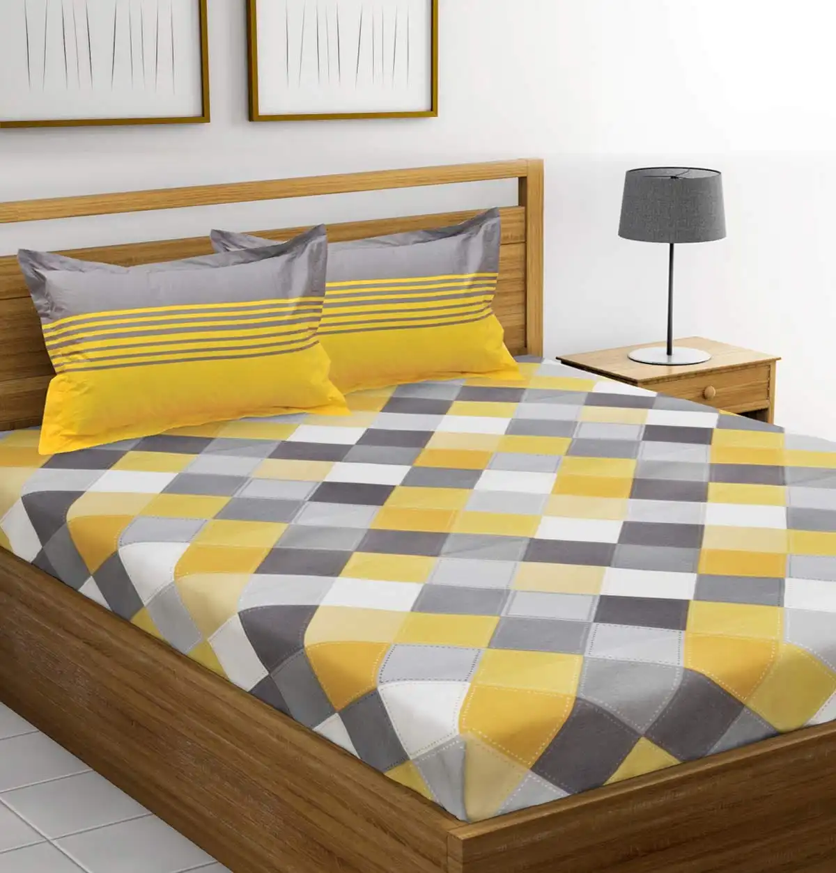 Double Bedsheet with 2 pillow covers